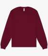 CV3511 3511 Canvas Unisex Heavyweight Long Sleeve Boxy T-Shirt Maroon colour image